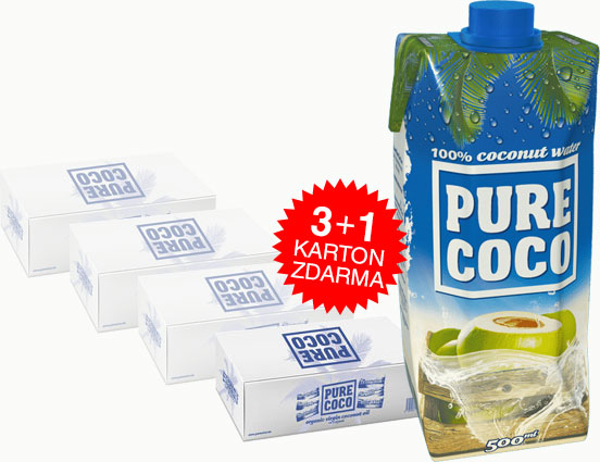 Pure Coco 500ml 3+1 zdarma